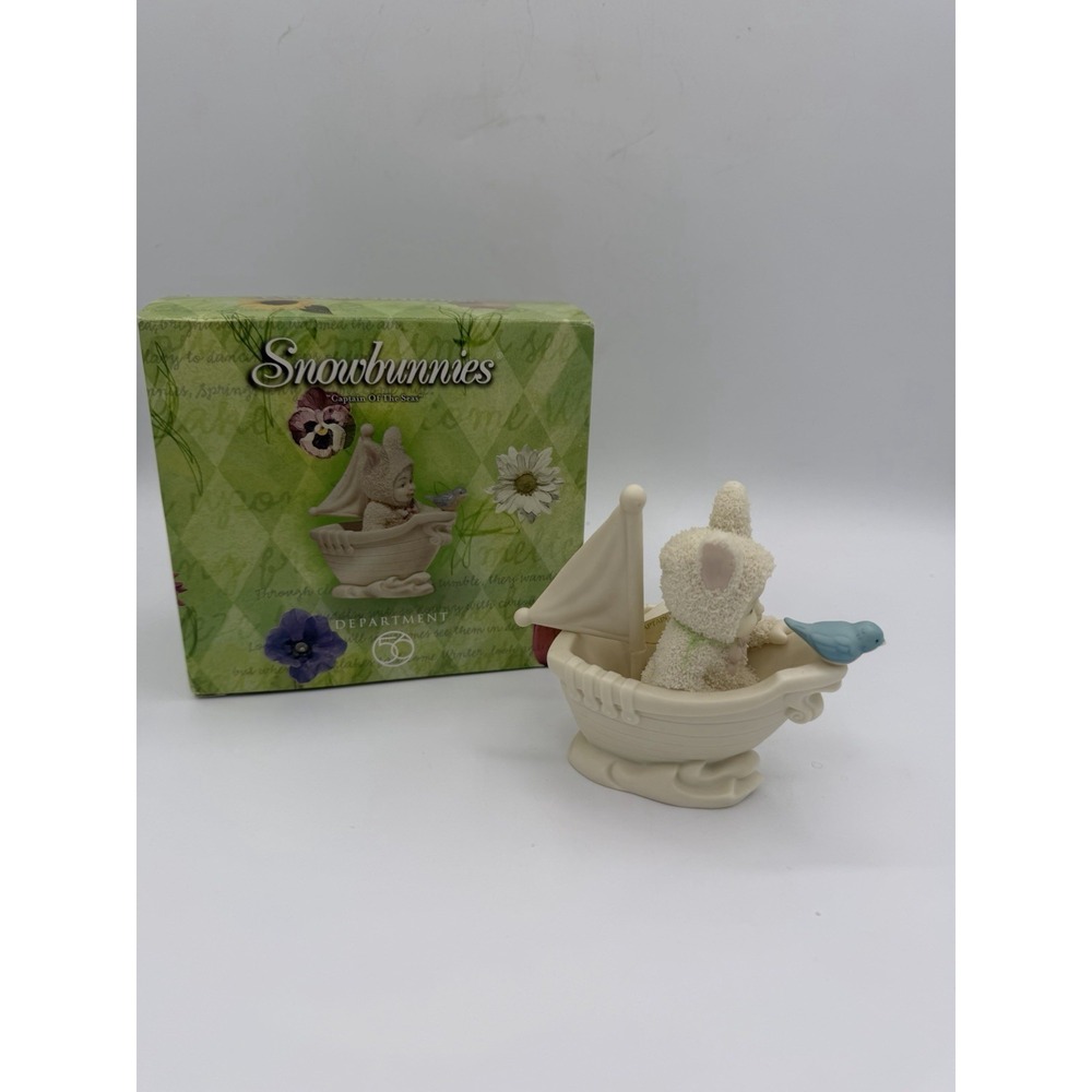 🐰 Dept 56 Snowbunnies "Captain Of The Seas" ⚓❄️ – DAMAGED – See Photos 🔍